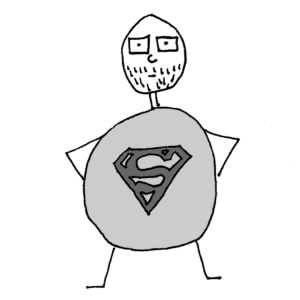 Superhuman -- Illustration by Börkur Sigurbjörnsson