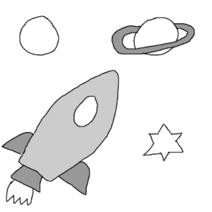The outer edge of the solar system -- Illustration by Börkur Sigurbjörnsson