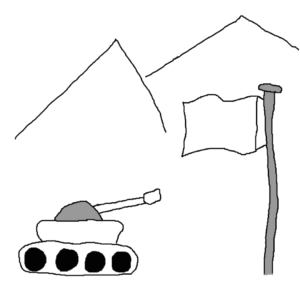Friendly fire -- Illustration by Börkur Sigurbjörnsson