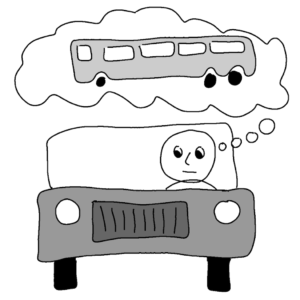 Car owner's log - Illustration by Börkur Sigurbjörnsson