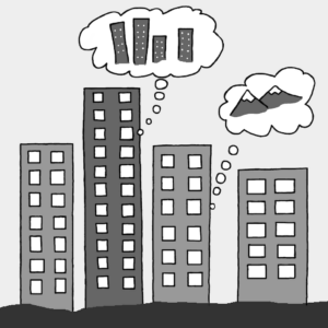 9th floor - Illustration by Börkur Sigurbjörnsson