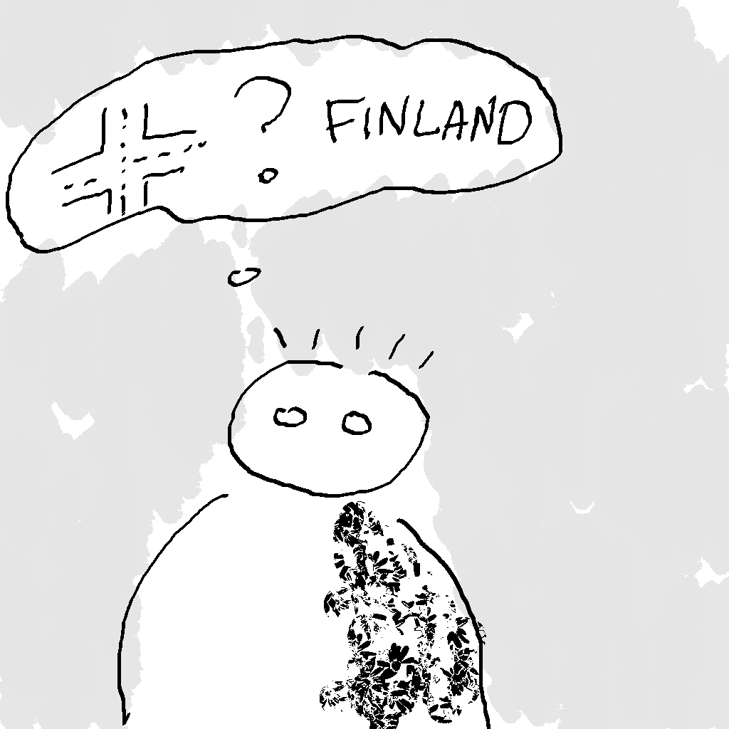 ¿Cómo es el tráfico en Finlandia? — Ilustración de Yana Volkovich